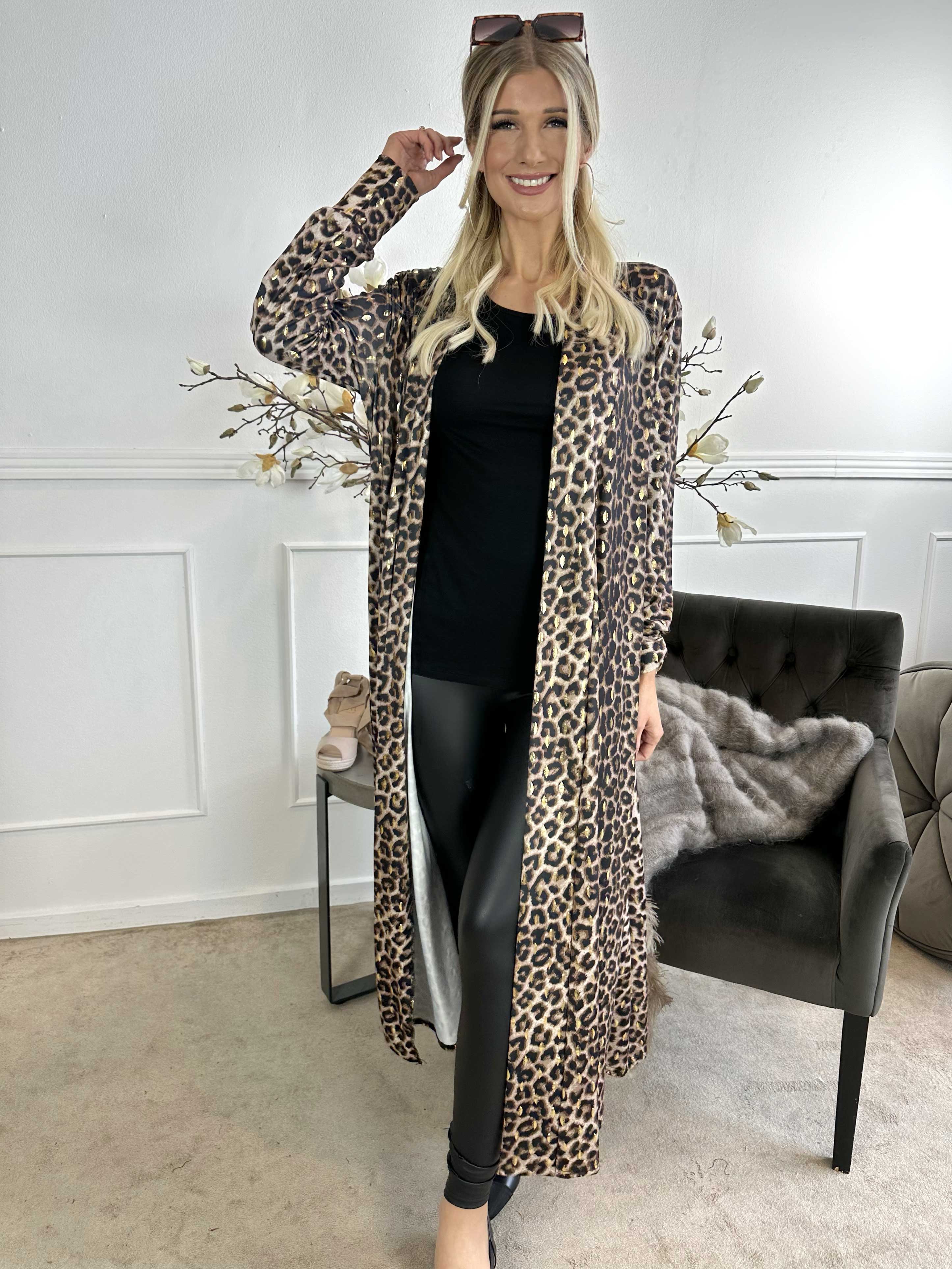 Mikkala Animal - Elastisk kofta med tryck